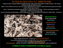 Tablet Screenshot of outerbanksdriftwood.com